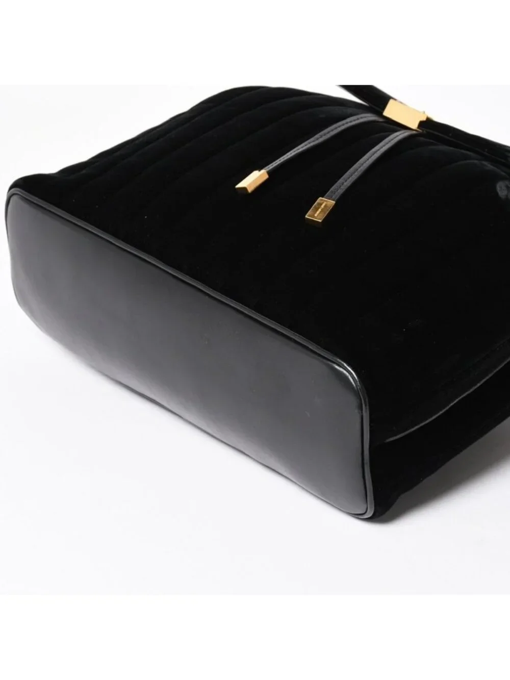 Saint Laurent Vicky Small Backpack Velvet Gold